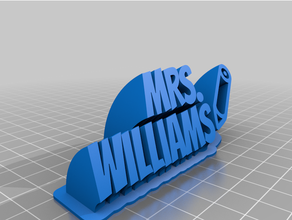 willaims personalizzato 3d print model - Mito3D