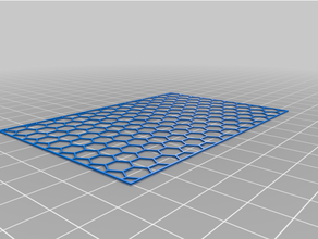 customized hex grid pattern2 3d print model - Mito3D