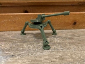 artiglieria aa postazione batteria greendawn verde esercito tipo alba modello giocattolo 3d print model - Mito3D