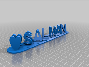 Salman Nuzaifa personalizado 3d print model - Mito3D