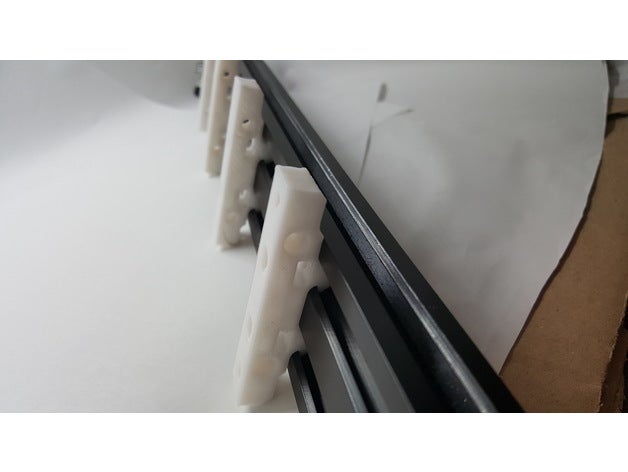 v-slot mounting bracket 3d printing brackets linear rail openbuilds vslot 3D print model - Mito3D