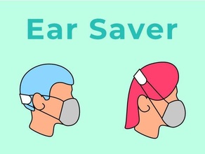 minimal ear saver mask bearing combat coronavirus face covid-19 savers earsaver relief facecoveringchallenge 3d print model - Mito3D