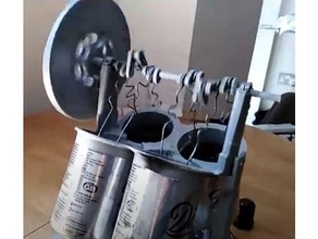 4v Stirling moteur bêta 3d print model - Mito3D