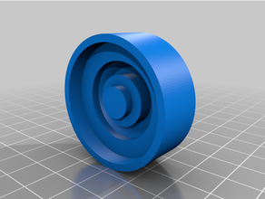soltero + doble delrin pom rueda silicona molde 3d print model - Mito3D