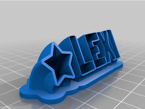 lexi personalizzato 3d print model - Mito3D