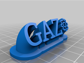 gaz personalizzato 3d print model - Mito3D