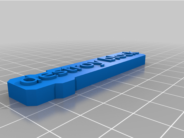 blo détruire bloquer codeorg 3D print model - Mito3D
