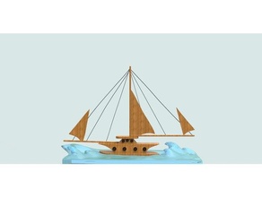 antique ship 3d print model - Mito3D