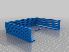 stackable plano box holders hex holes 4 customized 3d print model - Mito3D