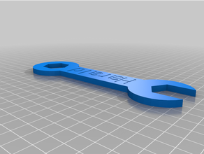 personalizado chave inglesa texto lados 3d print model - Mito3D