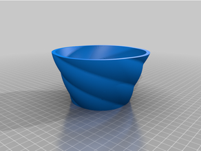 customized swirly container 3d print model - Mito3D