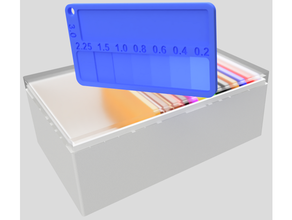 filament swatch storage box 3d print model - Mito3D