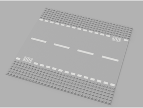 mmu multimaterial lego road plate test 3d print model - Mito3D