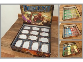 descent archive box boardgame 2nd edition insert organiser 3d print model - Mito3D