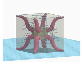 d6 kraken dé 3d print model - Mito3D