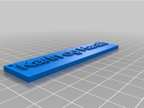 customized swag plate 3d print model - Mito3D