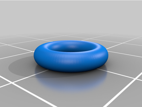 personalizado paramétrico ring toro 3d print model - Mito3D