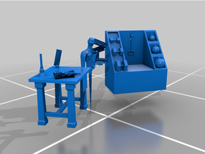 table target dummy workout rack 3d print model - Mito3D