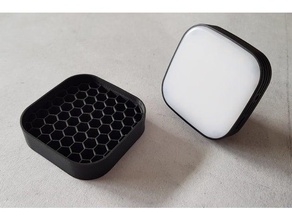 honeycomb grid godox ledm32 led light 3d print model - Mito3D