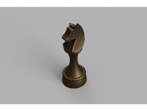 jinete ajedrez v3 3dprintable 3d printing carving cavalier chaval chess piece checs knight knights sculpture talla madera wood woodworking xadrez 3d print model - Mito3D