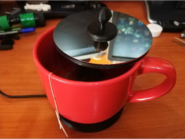 electric cup glass bowl warmer heater usb option cafe calentador coffee milk tea warm 3D print model - Mito3D