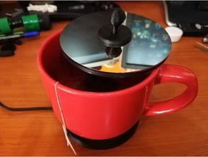 electric cup glass bowl warmer heater usb option cafe calentador coffee milk tea warm 3d print model - Mito3D