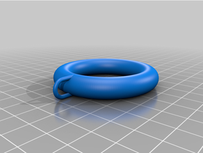 curtain ring 3d print model - Mito3D