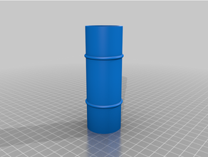 hose adapter 38 38mm customized 3d print model - Mito3D