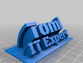 text plate customized 3d print model - Mito3D