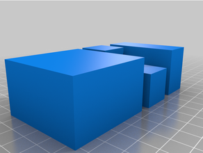 difference cubes 3d print model - Mito3D