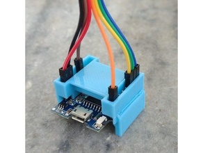 esp8266 wemos d1 mini supporter Dupont titulaire soutien câble 3d print model - Mito3D