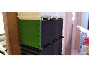 mini tiroirs ultime mur monter 3x 3d print model - Mito3D