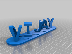 vijay customized 3d print model - Mito3D