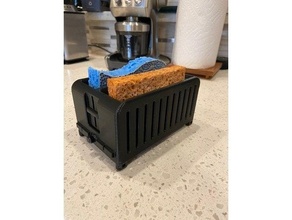 toaster shaped sponge holder 20 kitchen tool 3d print model - Mito3D