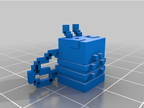 Minecraft ape orecchini 3d print model - Mito3D