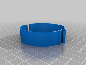 customized clasp simpler watchband 3d print model - Mito3D