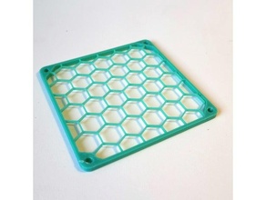92 mm honeycomb fan guard 92mm 3d print model - Mito3D