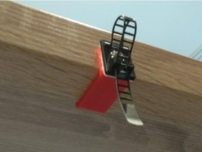 desk cable fastener clip zip adapter holder management 3d print model - Mito3D