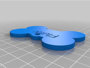 customized reinforced dog tag 3d print model - Mito3D