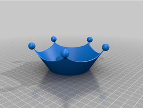 customized parameterized crown 3d print model - Mito3D