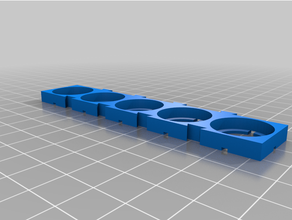 5p customized 18650 battery holder connector 3d print model - Mito3D