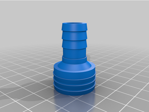 customized hose connector - customizer tubito2 3d print model - Mito3D