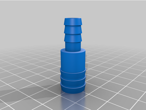 customized hose connector - 75 12mm 3d print model - Mito3D