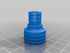 customized hose connector - customizer tubito2 3d print model - Mito3D
