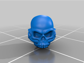bald priest skull helmet 28mm 40k space marine 3d print model - Mito3D