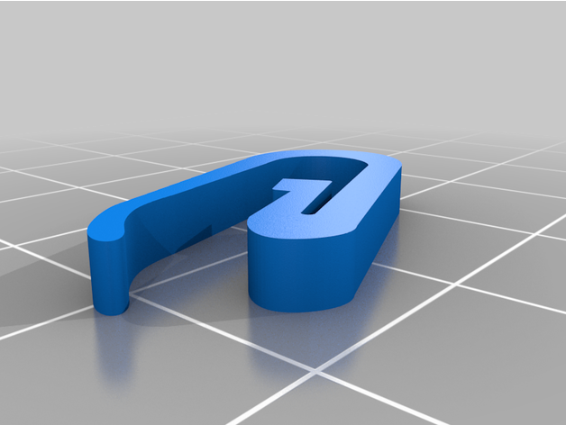 curtain hook 3D print model - Mito3D