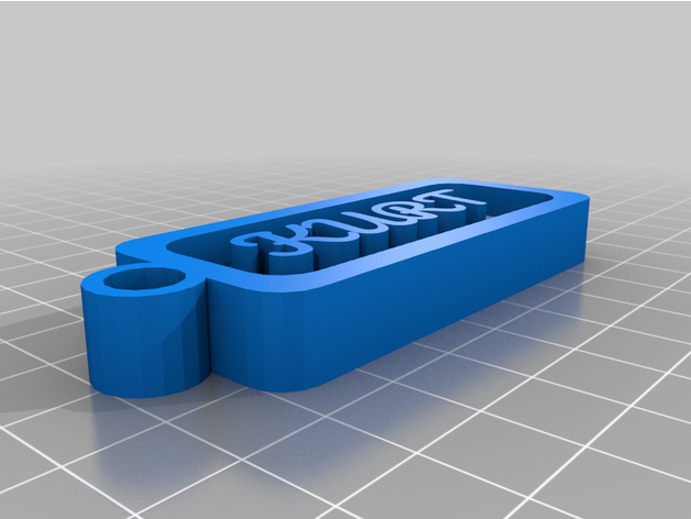 1 etiqueta personalizado 3D print model - Mito3D