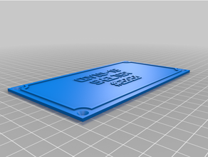 covid-19 shelter sign customized 3d print model - Mito3D