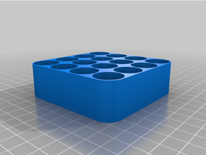 18650 battery holder storage tray customized 3d print model - Mito3D