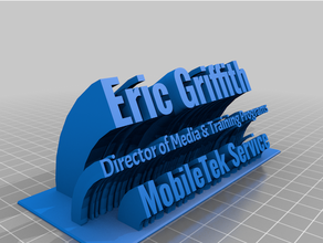Eric Griffith mobiletek escritorio plato personalizado 3d print model - Mito3D